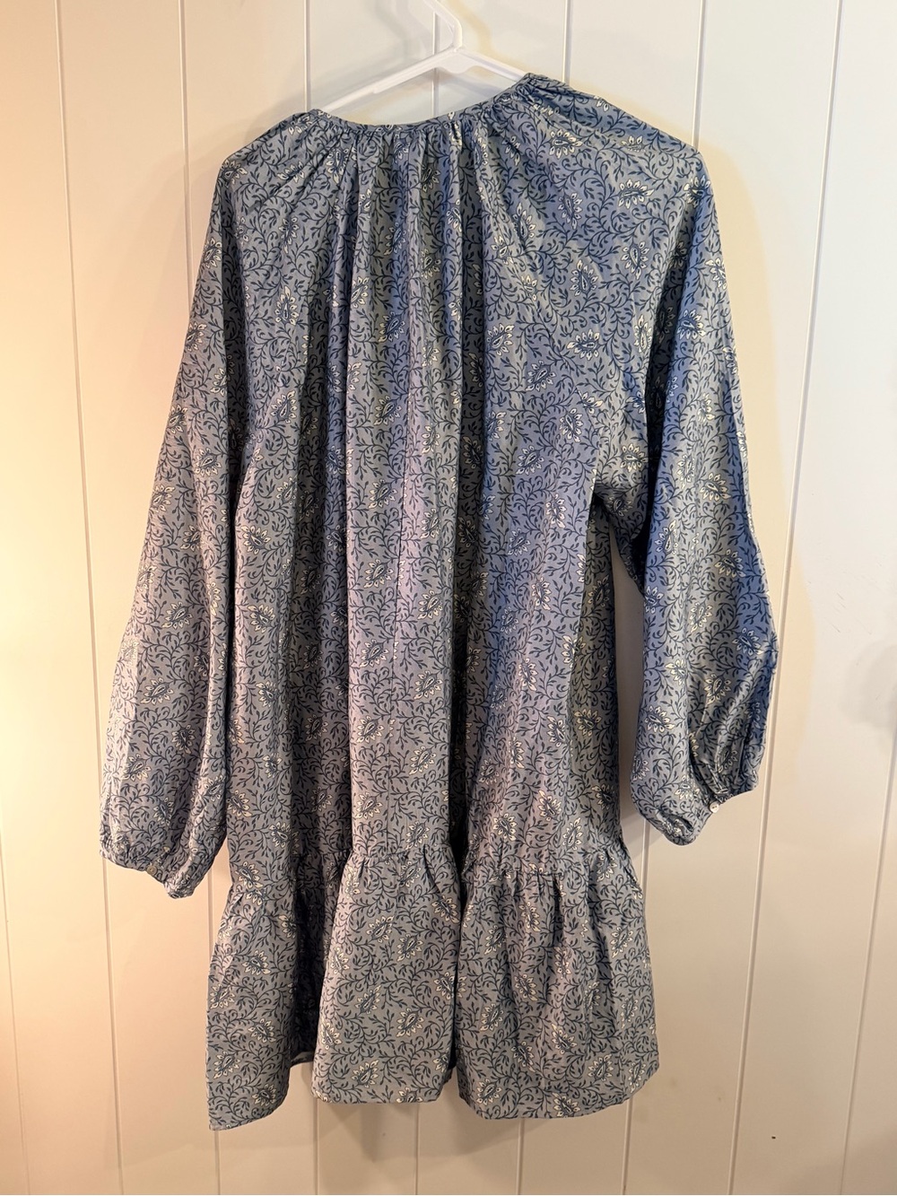 H&M Blue Floral Boho Mini Dress | Women’s XL - Picture 2 of 4